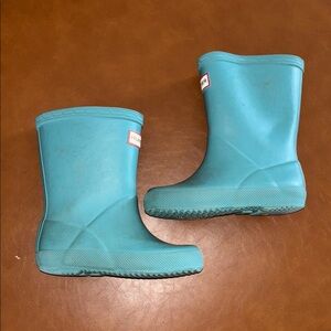 Hunter Kids Blue Rain Boots